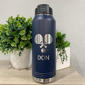 Engraved Paddle Tennis Tumbler Personalized, Platform Paddle Tennis 32oz Water Bottle, Paddle Tennis Gift, Paddle Tennis Mom Dad
