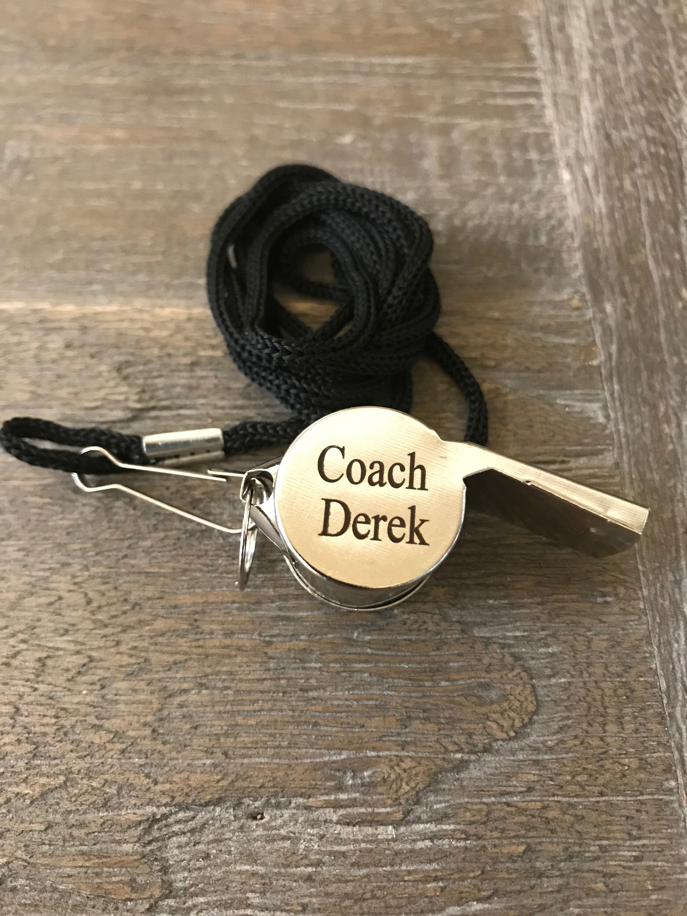Engraved Whistle Engraved Coaches Whistle Gift Coach Gift Etsy