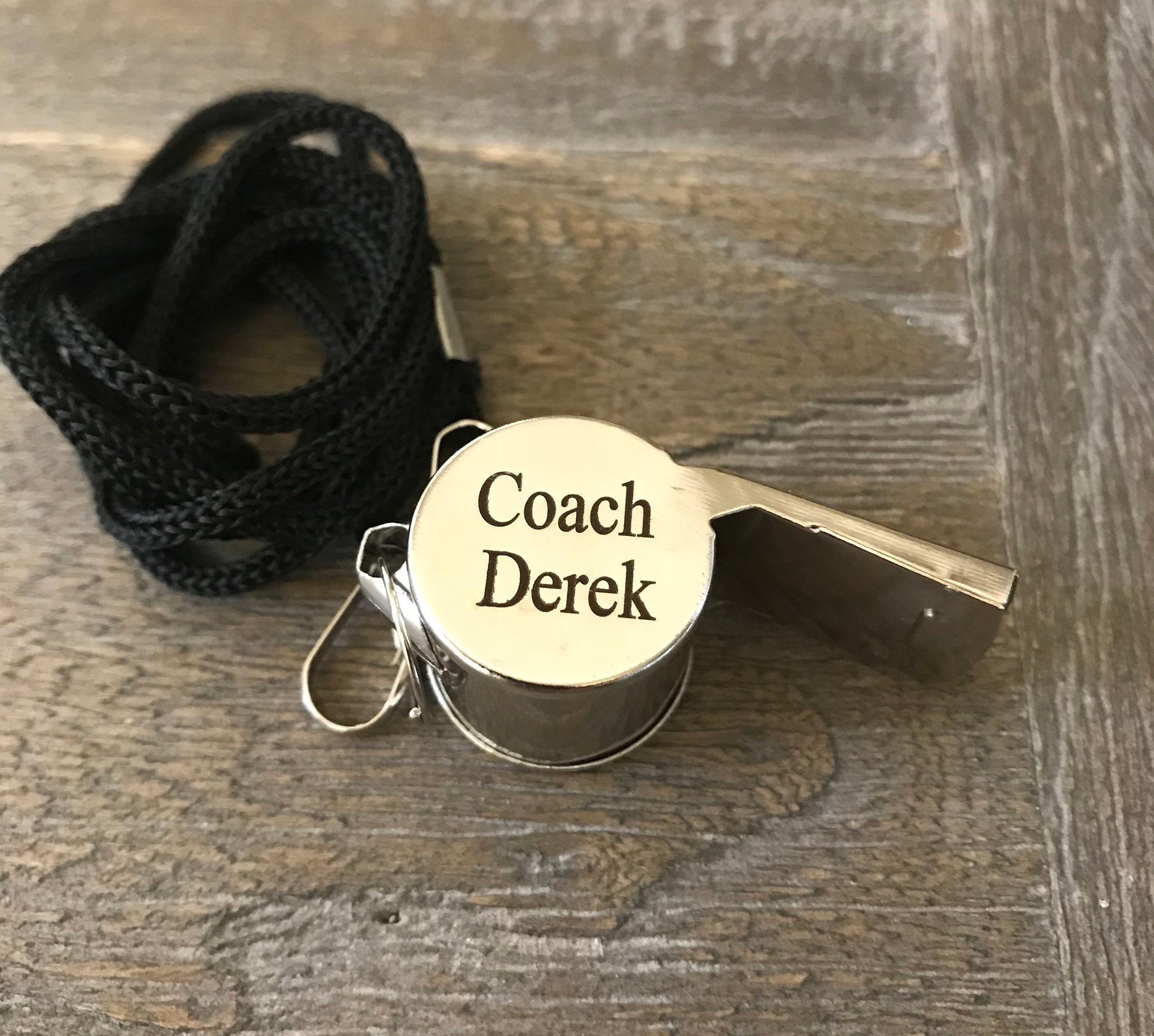 Engraved Whistle Engraved Coaches Whistle Gift Coach Gift Etsy