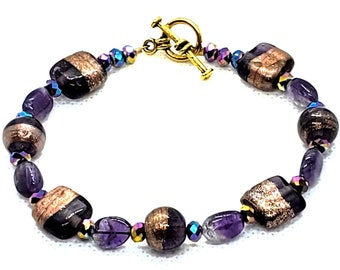 Amethyst Bracelet. Wiccan, Pagan, Metaphysical, Spiritual