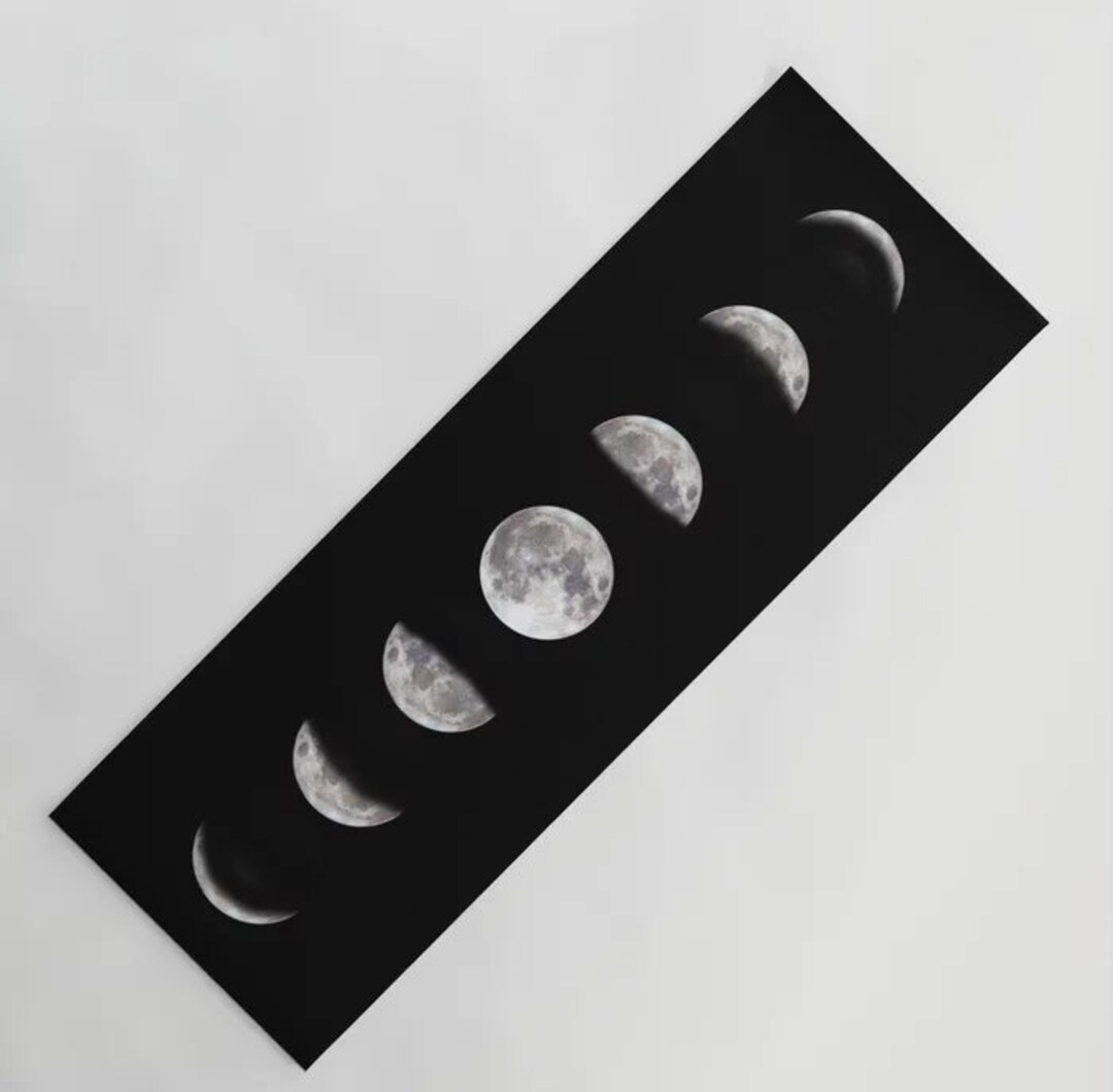 Yoga Mat Moon Phases Personalized Meditation Workout Pilates Etsy