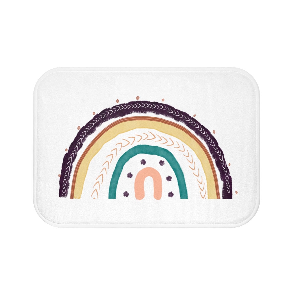 Rainbow Bathroom Rug Custom Bath Mat Girls Bath Mat Rainbow Etsy