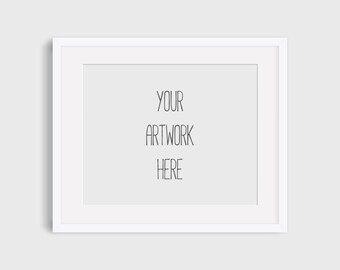 Download Minimalist Horizontal Frame Mockup Clean White Simple White Room Frame Mockup Landscape White Frame White Mat Commercial Download Best Free Psd Mockups To Download