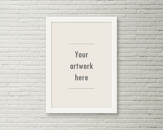 White Frame Mockup Simple Frame Mockup A0 A1 A2