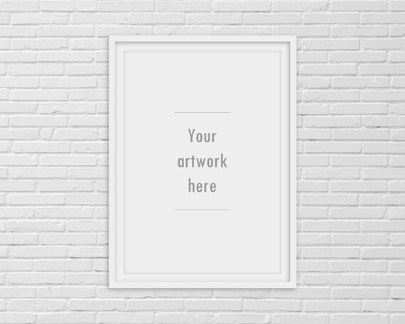 A4 Minimalist Mockup A4 Poster Mockup A4 White Room