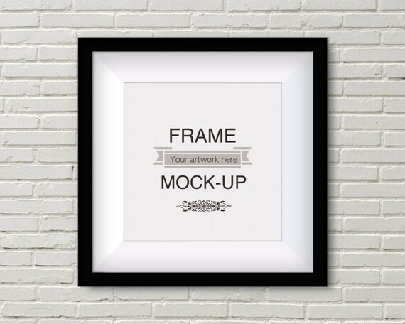 Square Frame Mockup Black Frame Poster Mockup Square Modern Square Frame Mockup Black Frame Poster Mockup Square Modern