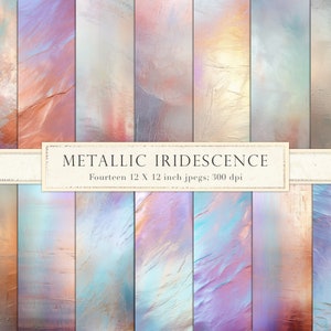 Pastel metaal, metallic, regenboogkleurig, texturen, digitaal papier, plakboekpapier, achtergrond, groenblauw, roze, blauw, folie, glans, glinstering, DOWNLOAD