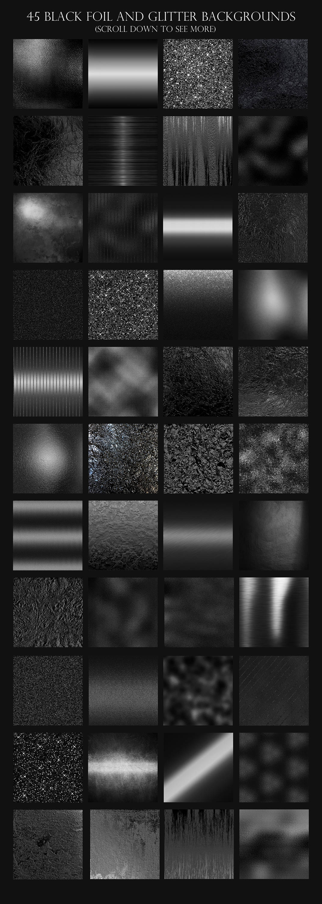 Metallic Textures Bundle, Metallic Backgrounds, Discount Pack, Sale ...