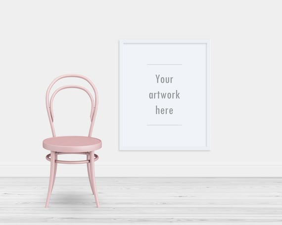 Minimalist Frame Mockup White Frame Mockup 8x10 Poster Etsy