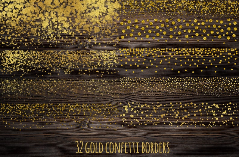 Gold Overlays Golden Overlays Gold Patterns Metallic Light Etsy