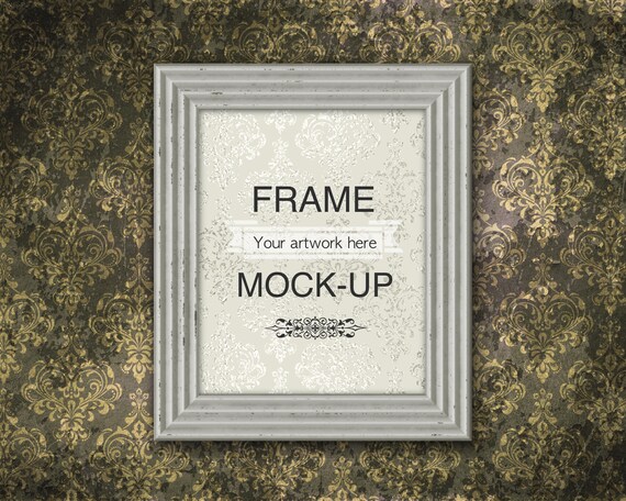 Download Antique Frame Mockup Grunge Frame Mockup 4 5 Aspect Ratio Etsy