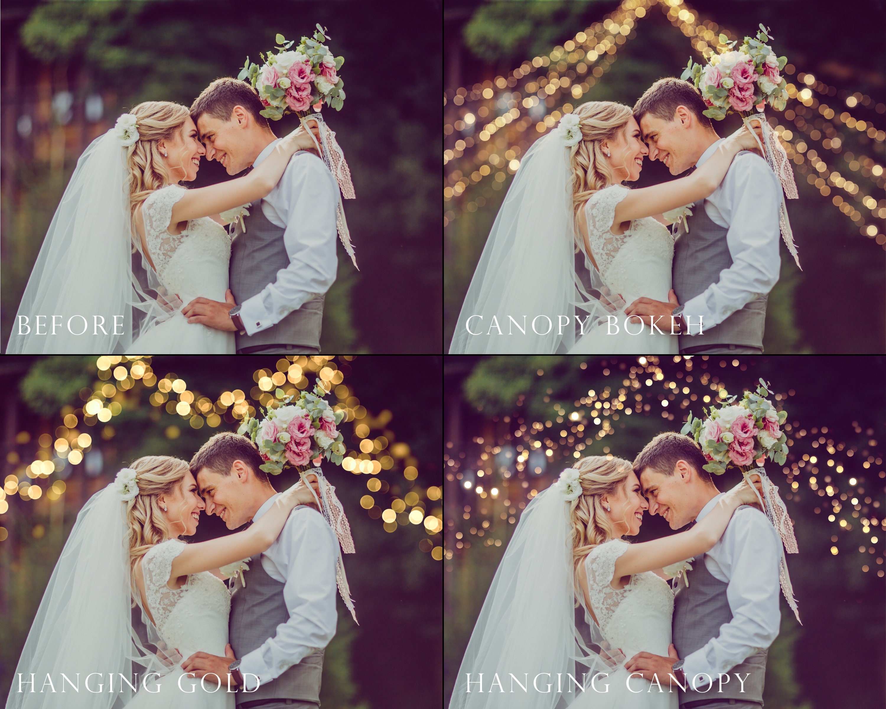 Hanging Light Bokeh, String Light Bokeh, Fairy Light Bokeh, Overlay ...