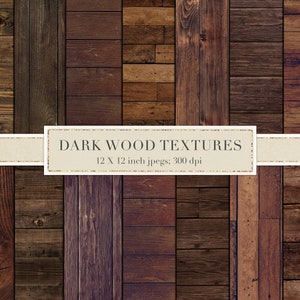 Dark wood backgrounds, dark wood digital paper, dark wood textures, brown wood, wood panels, digital wood, scrapbook, wood, INSTANT DOWNLOAD