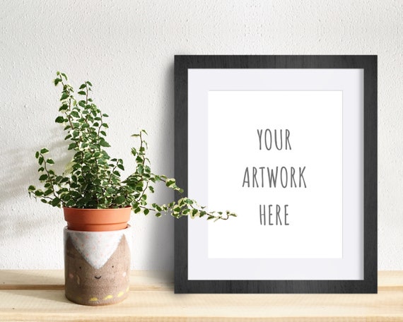 Etsy listing image mockup, black frame mockup, 8 x 10 inch mockup, 4 x 5 inch mockup, 16 x 20 inch mockup, styled stock, photo, DOWNLOAD