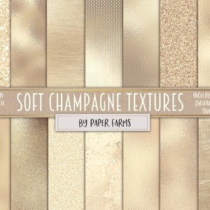 Textures champagne, papier numérique champagne, papier de scrapbooking champagne, feuille de champagne, paillettes champagne, sépia, or doux, ivoire, TÉLÉCHARGEMENT