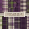 Green and Black Plaids Digital Paper, Buffalo Plaid Lumberjack Check ...