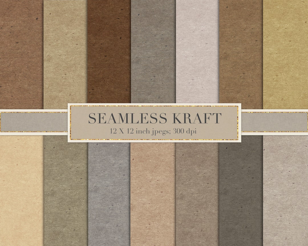 Seamless Kraft Paper, Textured Paper, Tileable, Neutral, Digital Paper ...