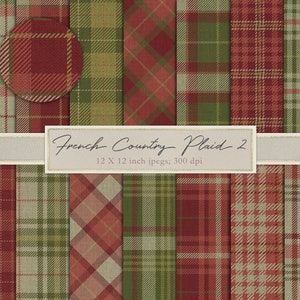 Realistisches Plaid, echtes Plaid, digitales Papier, Scrapbookpapier, Hintergrund, Textur, Stiche, rosa, grün, Schottenkaro, französisch, Country, DOWNLOAD