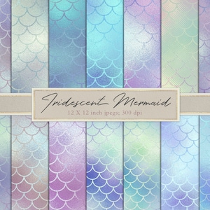 Iridescent mermaid scales, digital paper, scrapbook paper, backgrounds, textures, patterns, mermaid, scales, pearlescent, fairy, DOWNLOAD