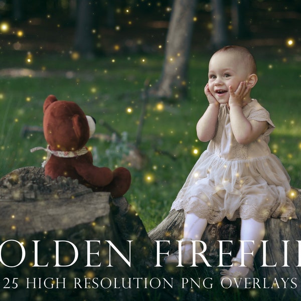 Golden firefly overlays, gold fireflies, photoshop overlays, overlay, sparkles, twinkles, stars, gold, golden, photo, lights, dust, DOWNLOAD