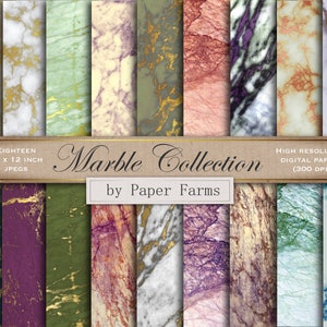 Marble digital paper, marble scrapbook paper, marble backgrounds, marble effects, gold marble, marble, teal, blue, green, printable marble