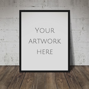 Rustic frame mockup, 8 x 10, 8x10, inches, 4:5 aspect ratio, digital frame, frame mockup, mock-up, black frame, vintage, wood, DOWNLOAD