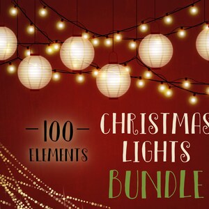 Weihnachtsbeleuchtung Clipart, Lichterkette Clipart, Weihnachten Overlays, Weihnachtscliparts, xmas, Laterne, Lichter, Strings, Fee, Pixie, DOWNLOAD