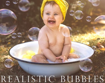 Realistic soap bubble overlays, bubble overlays, floating bubbles, soap bubbles, photoshop overlays, blowing bubbles, overlay, DOWNLOAD