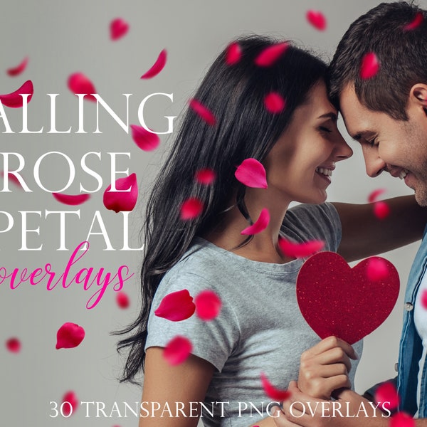 Rose petal overlays, Valentine overlays, photoshop overlays, falling rose petals, flowers, roses, Valentine's Day, overlays, red, DOWNLOAD