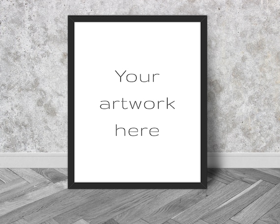 11 x 14 inch frame mockup, 11x14, artwork mockup, black frame, parquet floor, grey, gray, frame, mockup, mock-up, digital, stock, DOWNLOAD