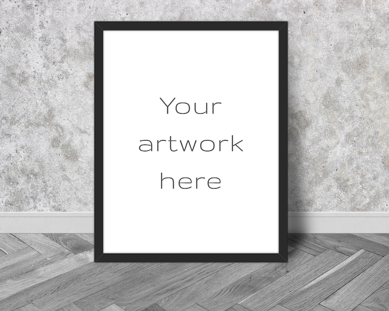 Download 11 x 14 inch frame mockup 11x14 artwork mockup black frame ...