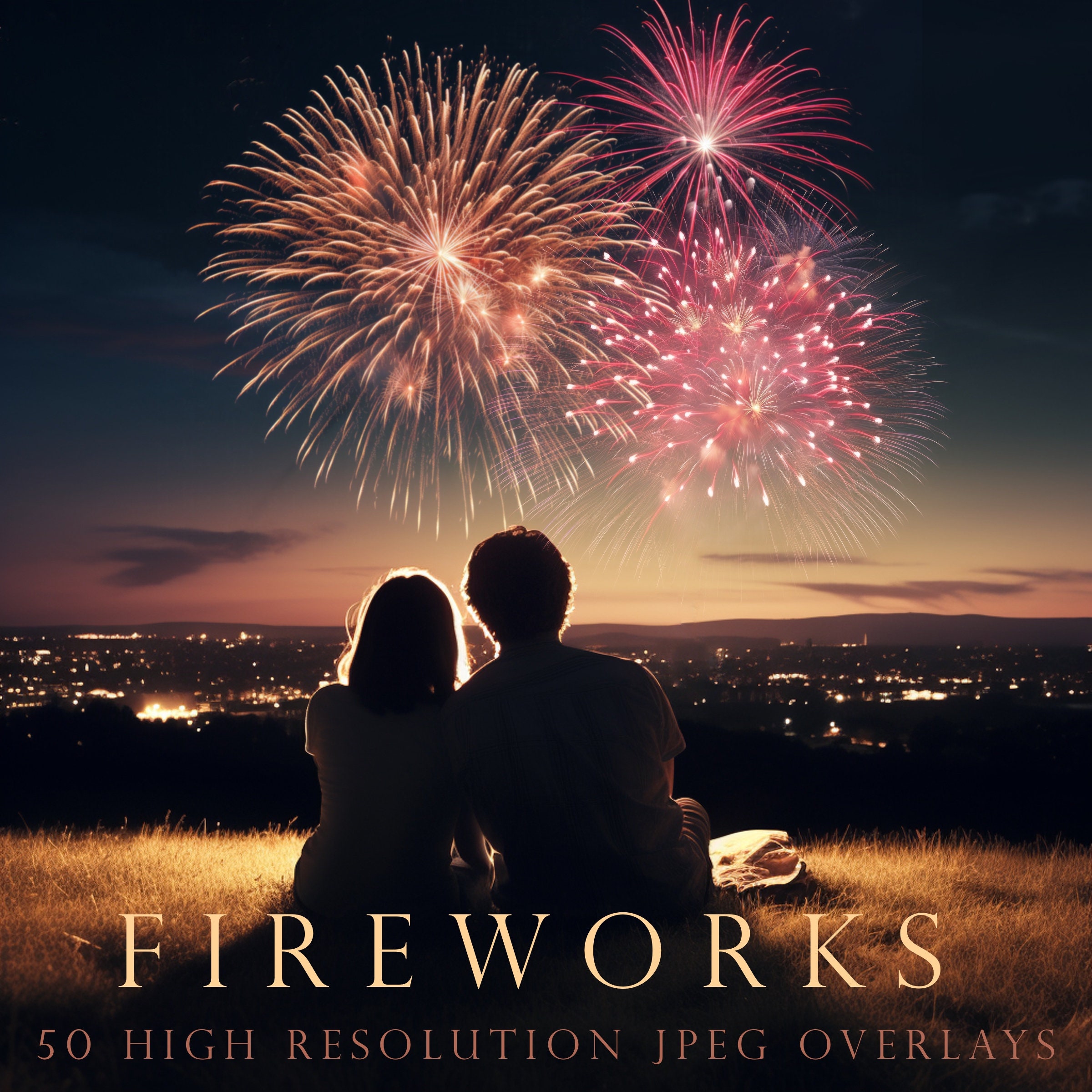 Fireworks overlay, photoshop overlay, realistic fireworks, firework display, photo overlays, pink fireworks, blue firework, INSTANT DOWNLOAD