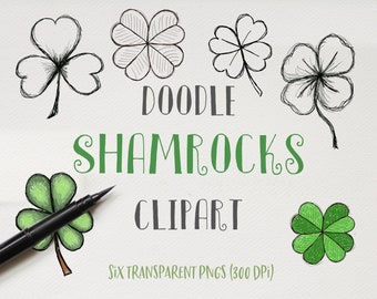 シャムロックの落書き、シャムロックのクリップアート、クローバーの