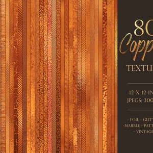 Kupfer Texturen, Bündel, Kupferfolie, kupfer, orange gebrannt, Folie, metallic, Metall, Glitzer, digitales Papier, Scrapbookpapier, Marmor, DOWNLOAD