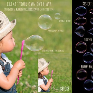 Realistic soap bubble overlays, bubble overlays, floating bubbles, soap bubbles, photoshop overlays, blowing bubbles, overlay, DOWNLOAD image 5