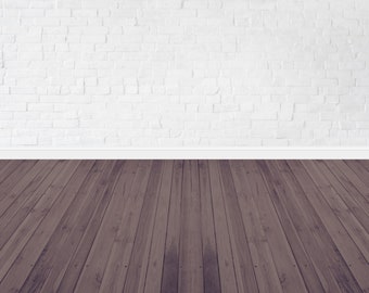 YongFoto Sfondo Fotografico In Vinile 2,5x3m: Vecchio Interno Con Muro Di Mattoni E Pavimento In Legno Per Ritratti E Studio
