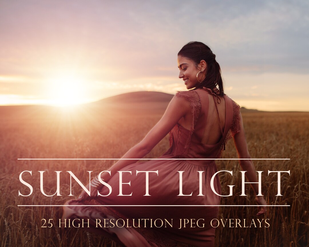 Sunset Overlays Sunlight Overlays Sunset Light Golden Etsy