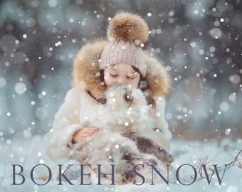 Schnee Overlay, Schnee Bokeh Overlays, Winter Overlays, Weihnachts-Overlays, Overlays, Overlay, Photoshop, Schnee, Bokeh, digital, Unschärfe, DOWNLOAD