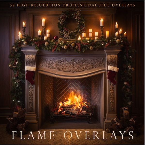 Flame overlays, fire overlays, campfire overlays, fireplace, photoshop overlays, open fire, filter, log fire, photography overlay, DOWNLOAD