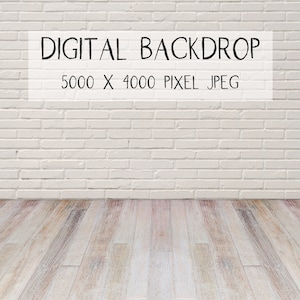 May include: A digital backdrop featuring a white brick wall and a light wood floor. The image is 5000 x 4000 pixels and is a JPEG file.