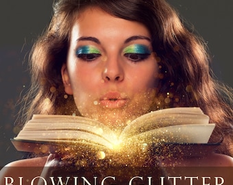 Blowing glitter overlays, glitter overlays, gold dust overlays, gold bokeh, overlay, overlays, Photoshop, blowing confetti, golden, DOWNLOAD