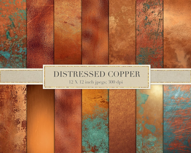 Distressed Copper Aged Copper Antique Copper Copper Etsy