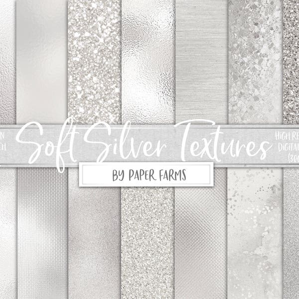 Silver foil and glitter, pale silver, digital paper, textures, scrapbook paper, backgrounds, silver, foil, glass, glitter, DIGITAL DOWNLOAD