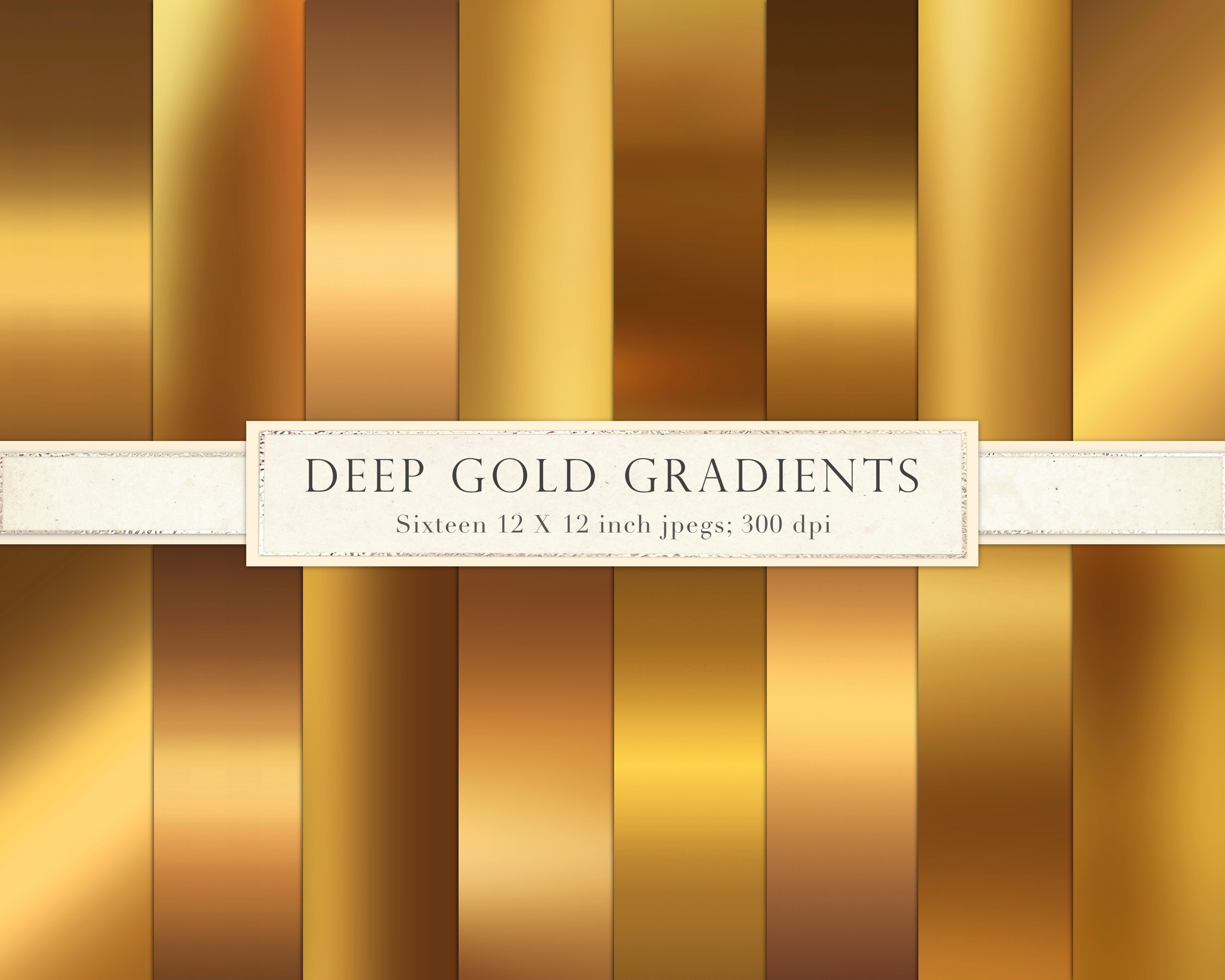 Dark Gold Gradients, Dark Gold Scrapbook Paper, Deep Gold Gradients, Gold  Foil, Dark Gold, Digital Paper, Gold Metal, Background, DOWNLOAD 