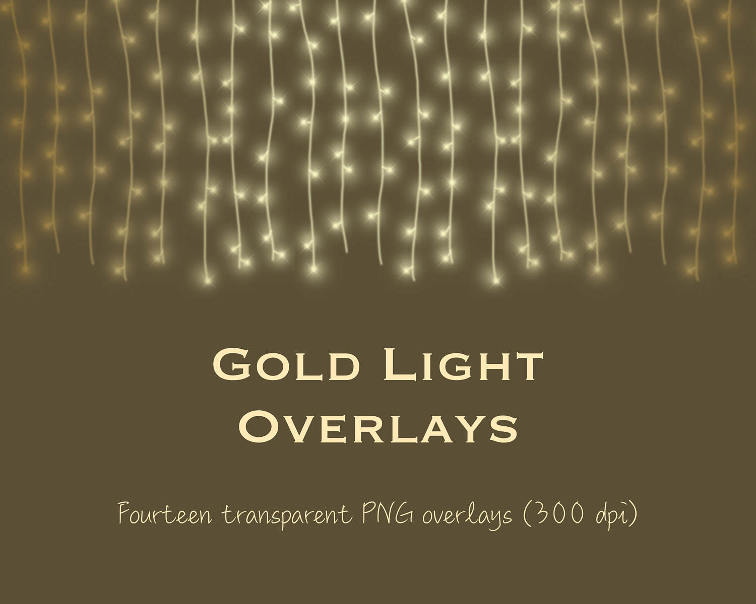 Gold Light Clipart Gold String Lights Clipart Gold Light Etsy