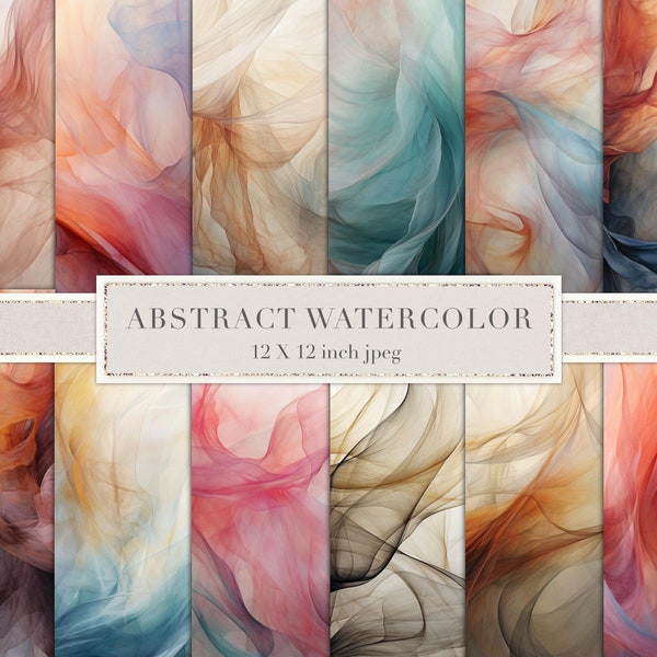 Abstract watercolor digital paper, flowing, fabric, painted, watercolor, black, background, layered watercolor, scrapbook paper, DOWNLOAD