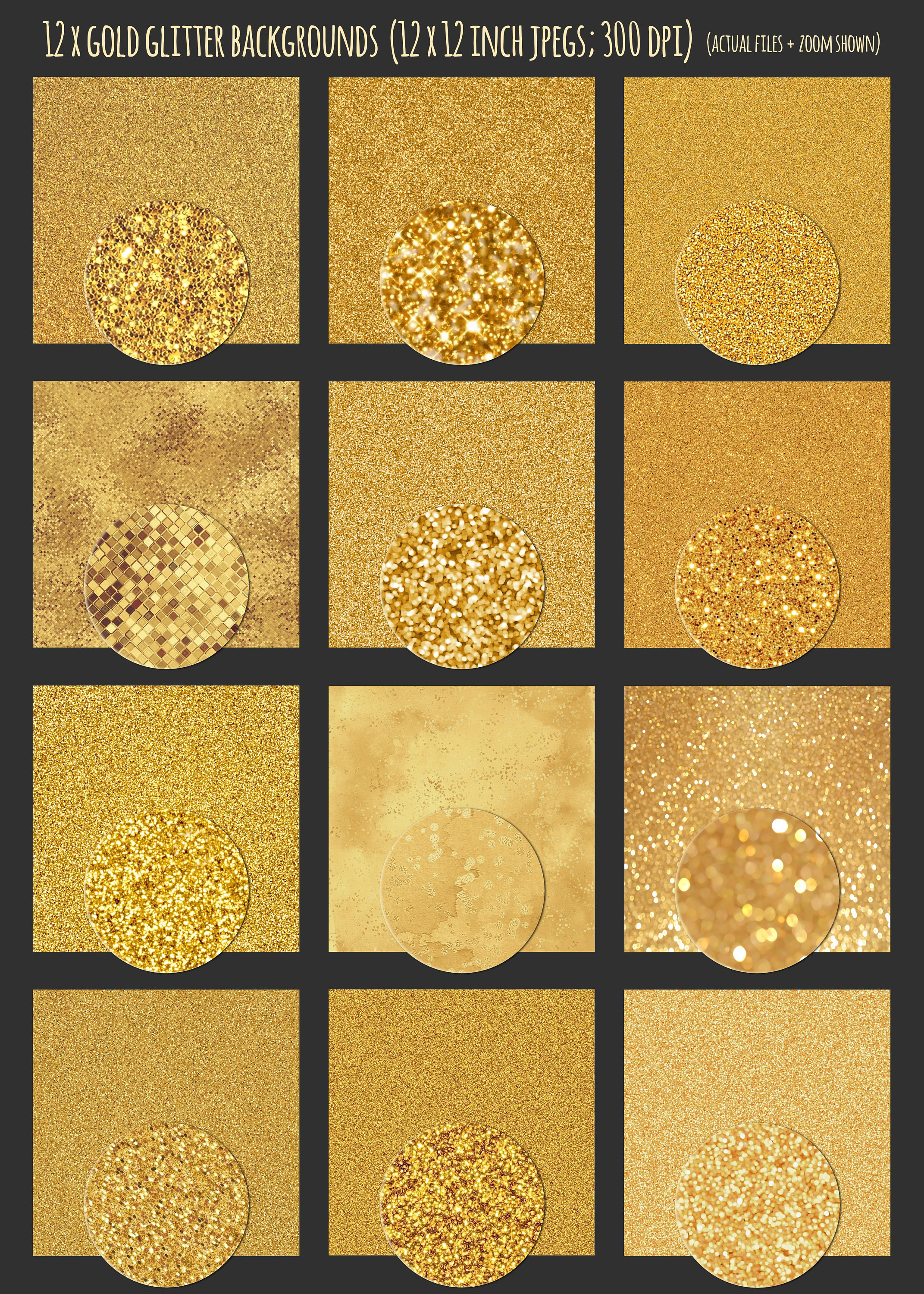 Gold Textures Bundle, Gold Digital Paper, Gold Textures, Gold Foil ...