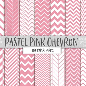 Roze chevron, pastelroze, babyroze, roze patronen, digitaal papier, plakboekpapier, chevron, zigzaggen, geometrisch, VERKOOP, DIGITALE DOWNLOAD
