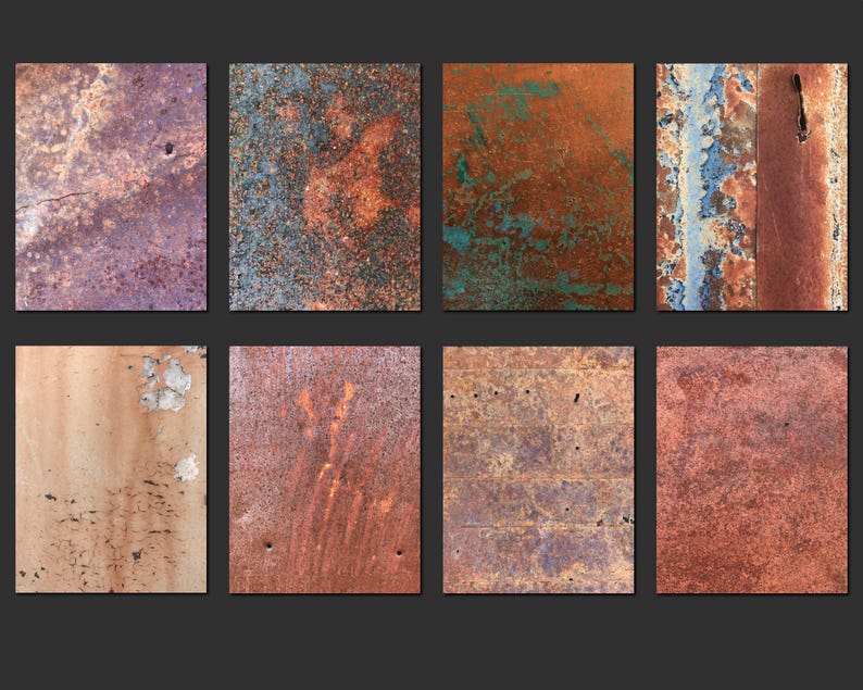 Rust digital paper rust scrapbook paper printable rust | Etsy