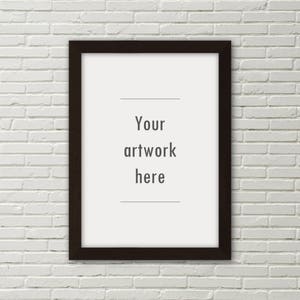Styled frame mockup, fashion print, artwork mockup, digital photo frame, artwork template, etsy listing template, poster mockup, download
